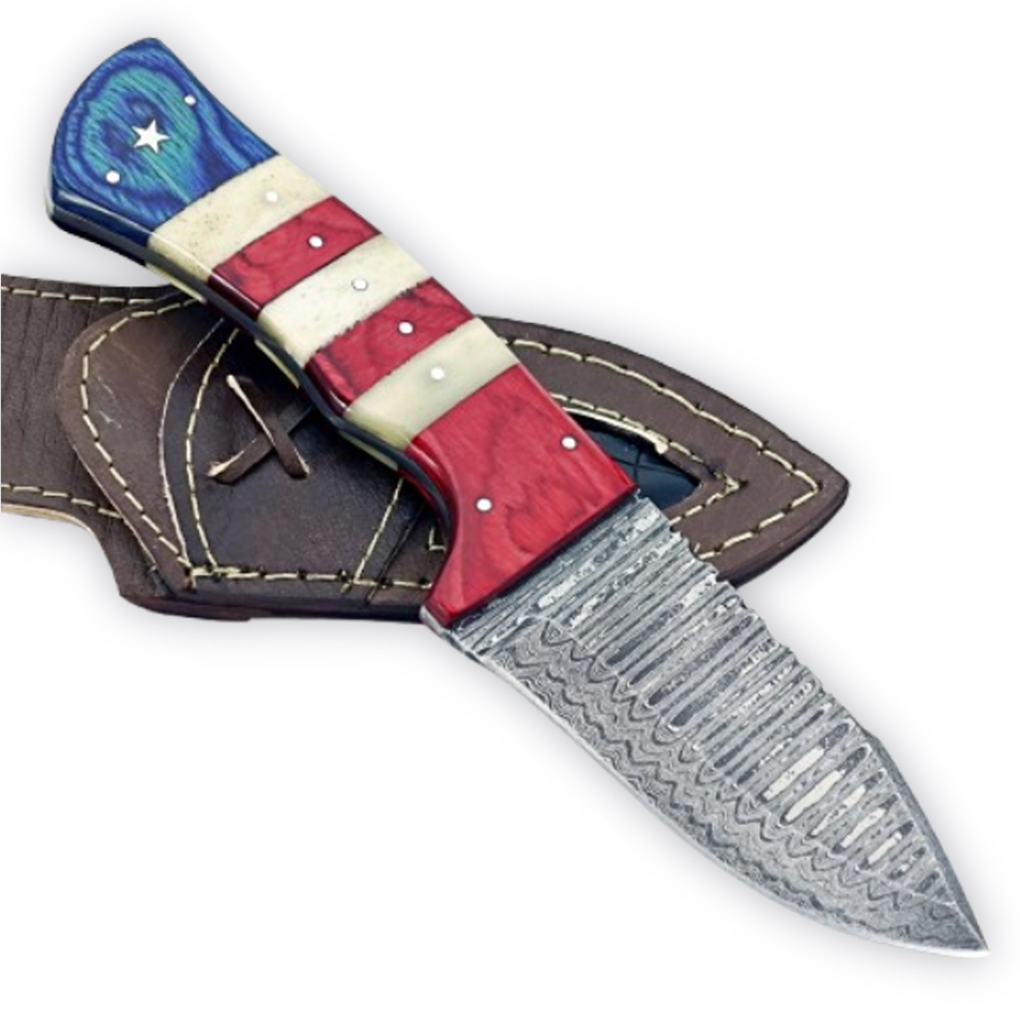 Damascus Hunting Knife – Durable Fixed Blade Tactical Knife