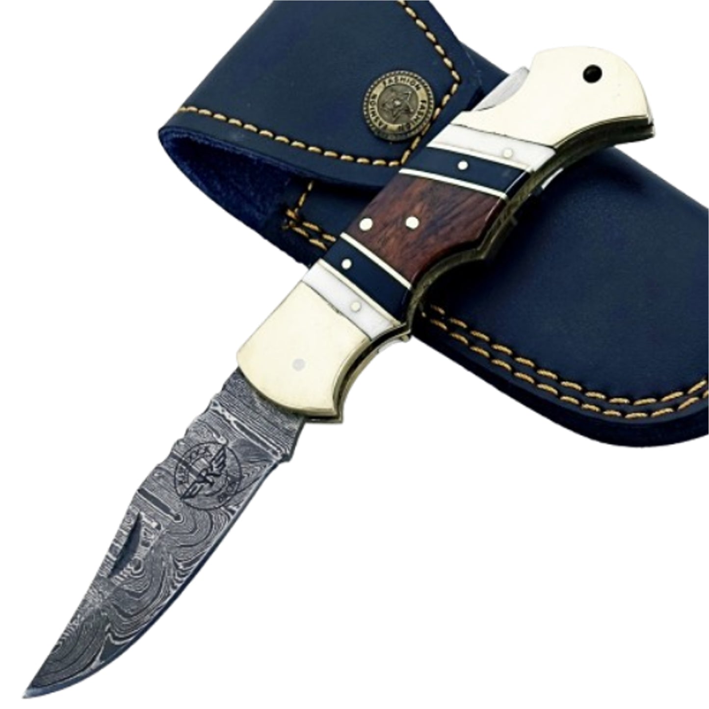 The Gentleman Folding Knife - Damascus Steel