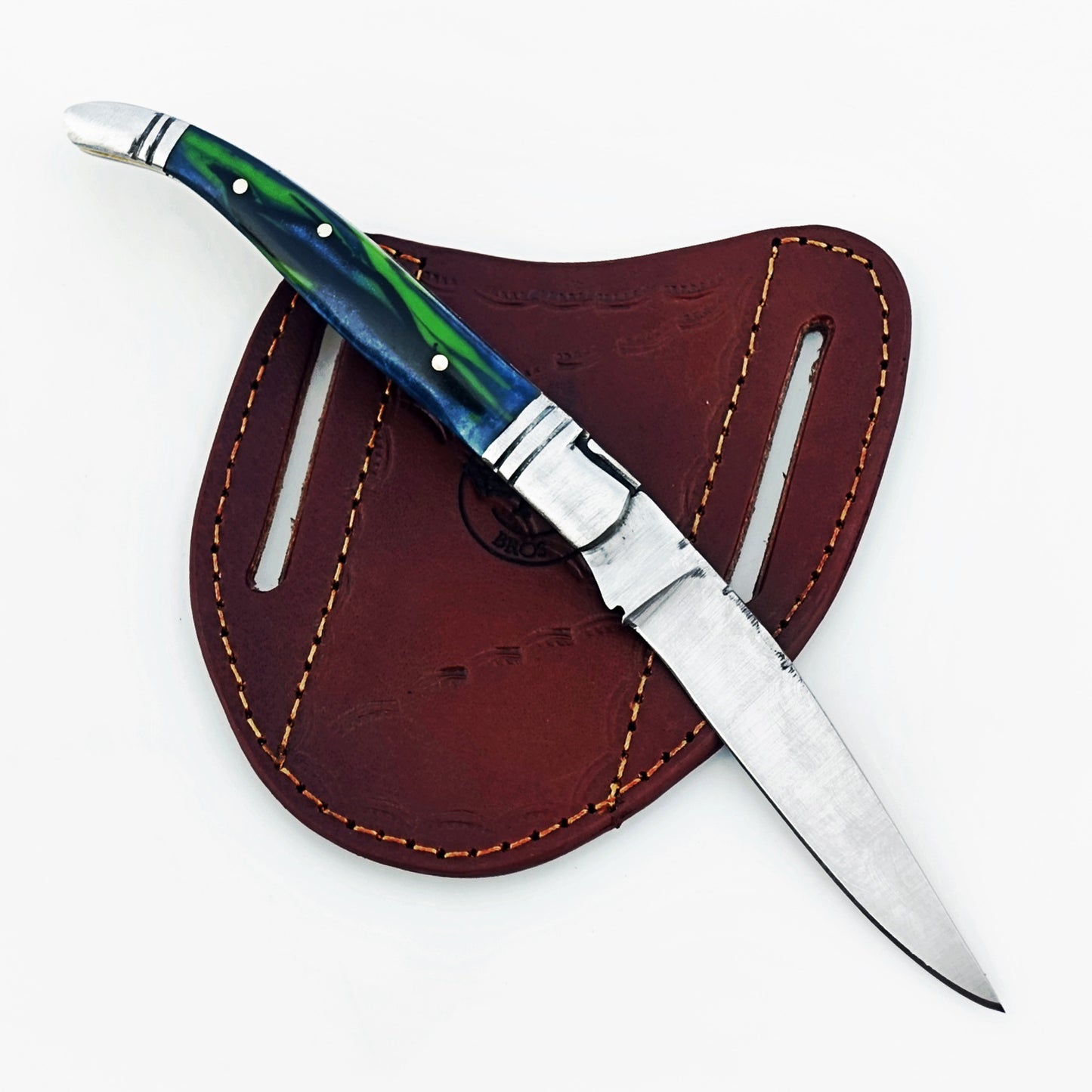 Monsignor Peacock Folding Knife - Stainless Steel