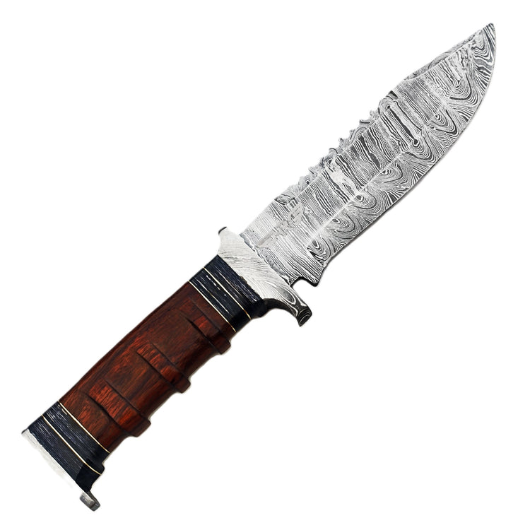 Ruddock Bros Damascus Steel fixed blade survival knife  Ruddock El Paso Texas