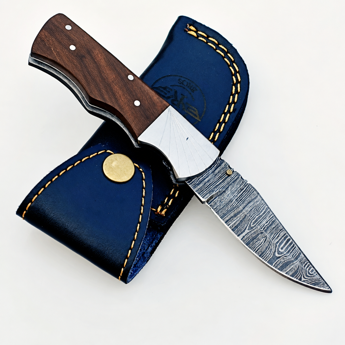Wally Folding Knife Damascus – Premium Sharp EDC Pocket Blades