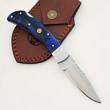 Mustang Folding Knife - Stainless Steel