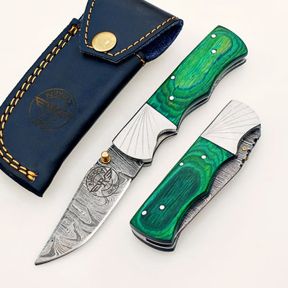 Mick Folding Knife Damascus – Premium Sharp EDC Pocket Blade
