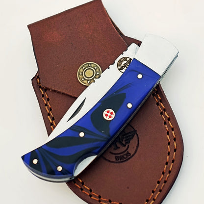 Mustang Folding Knife - Stainless Steel