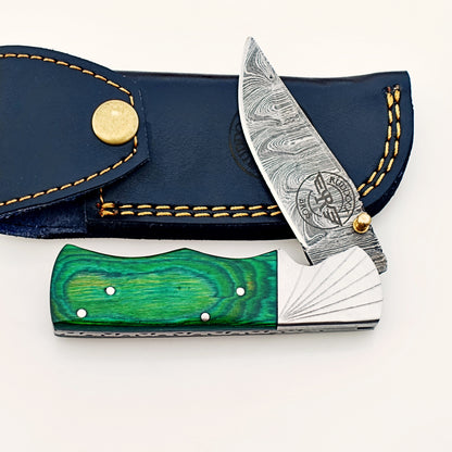 Mick Folding Knife Damascus – Premium Sharp EDC Pocket Blade