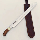 Ruddock Bros Brisket Knife with hardwood handle 19" overall Ruddock El Paso Texas