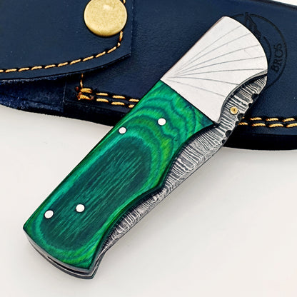 Mick Folding Knife Damascus – Premium Sharp EDC Pocket Blade