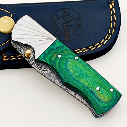 Mick Folding Knife Damascus – Premium Sharp EDC Pocket Blade