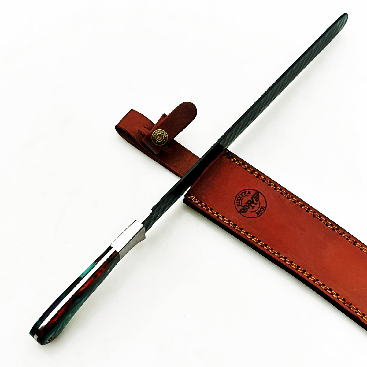 Horned Frog Brisket Knife - Blackened Steel - 17" Overall Length