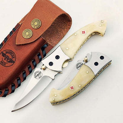 The Great White Tiburon Folding Knife - Stainless Steel