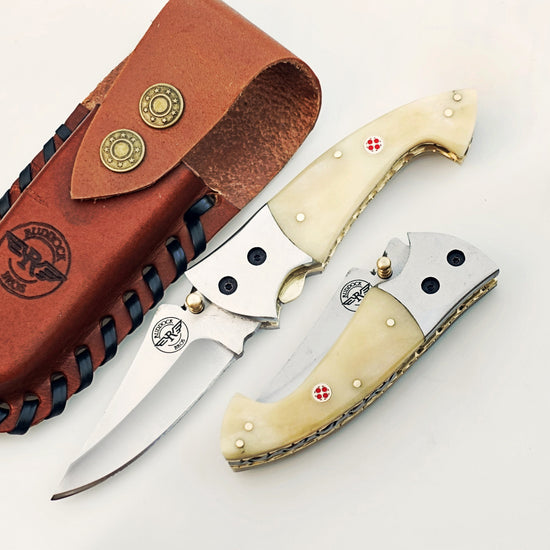 The Great White Tiburon Folding Knife - Stainless Steel