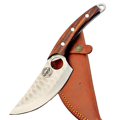Rosewood Paring Knife - Fixed Blade - Stainless Steel