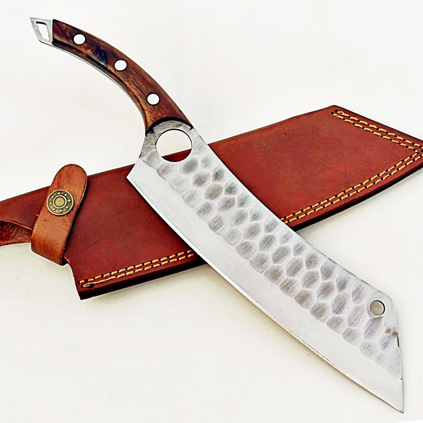 Rosewood Cleaver - Stainless Steel