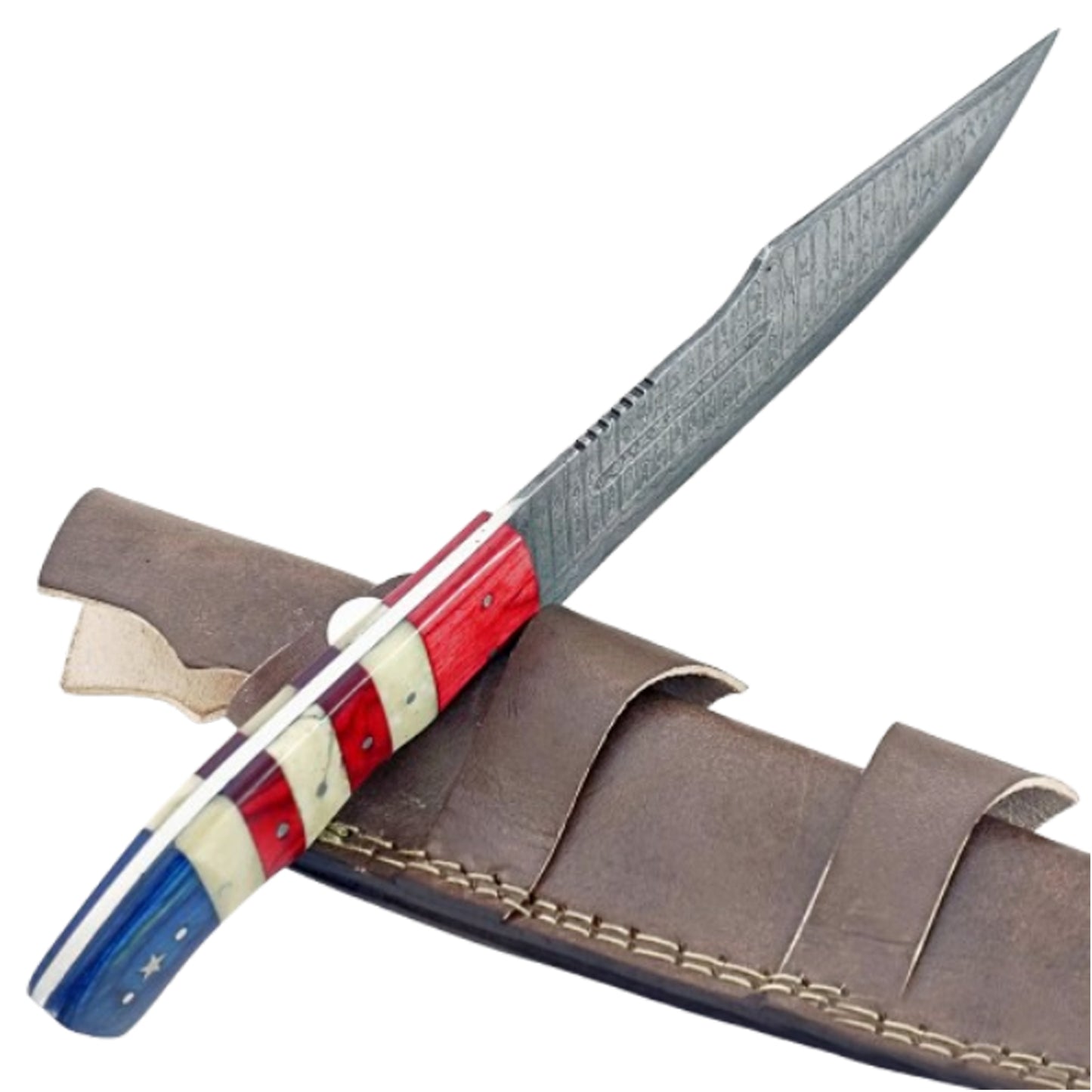 Patriot Large Fixed Blade - Damascus Steel