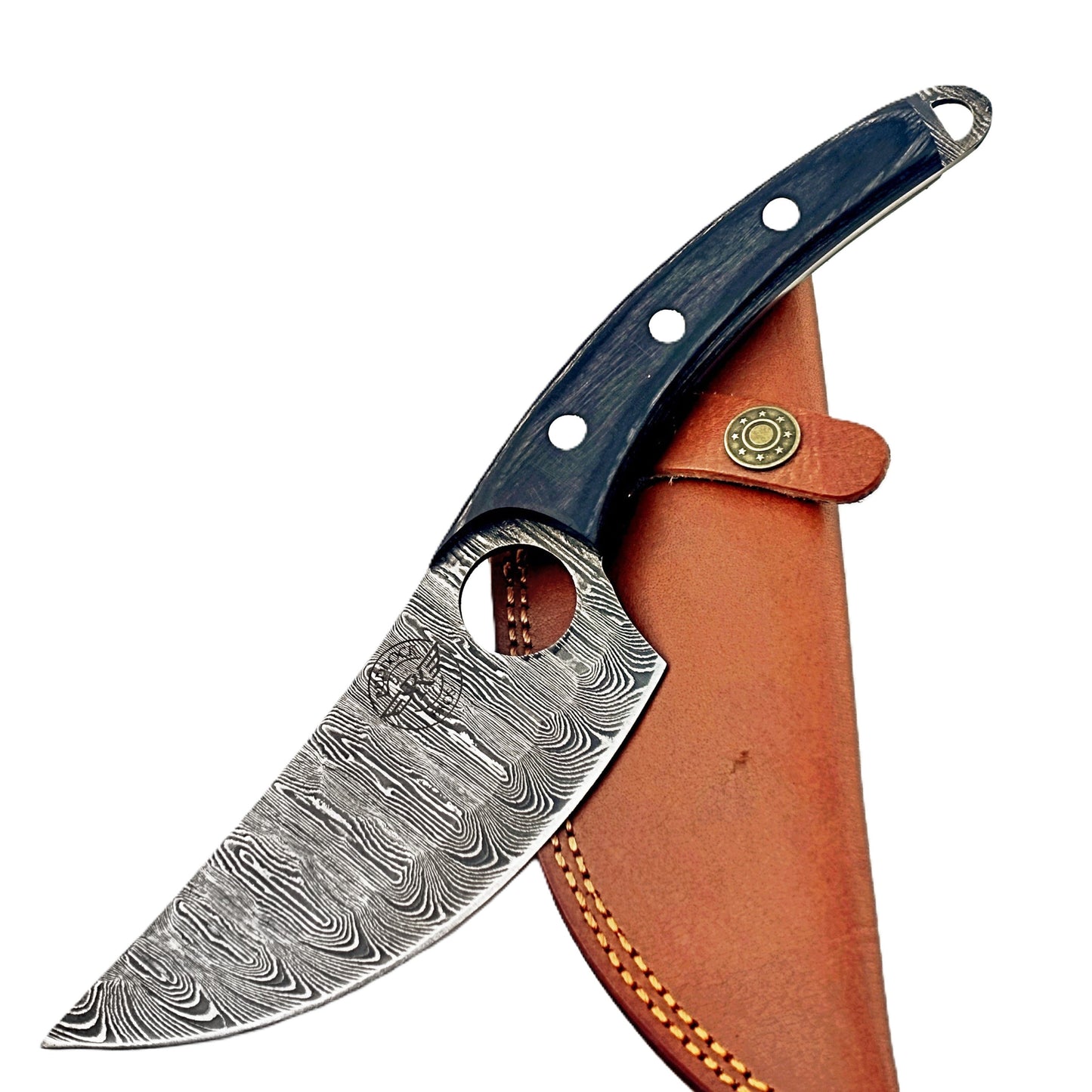Blackwood Paring Knife - Fixed Blade - Damascus Steel
