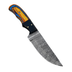 High Noon Steak Knife 4 Piece Set - Damascus Steel - 9"