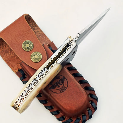 The Great White Tiburon Folding Knife - Stainless Steel