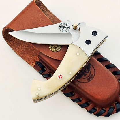 The Great White Tiburon Folding Knife - Stainless Steel