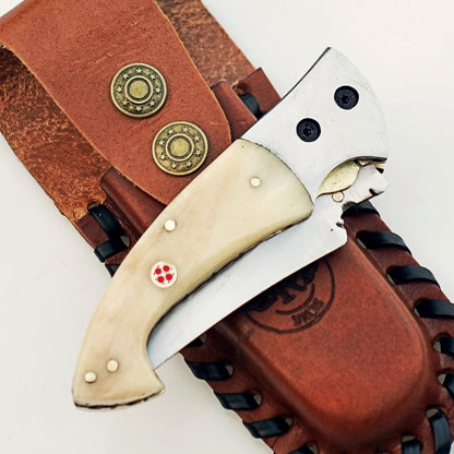 The Great White Tiburon Folding Knife - Stainless Steel