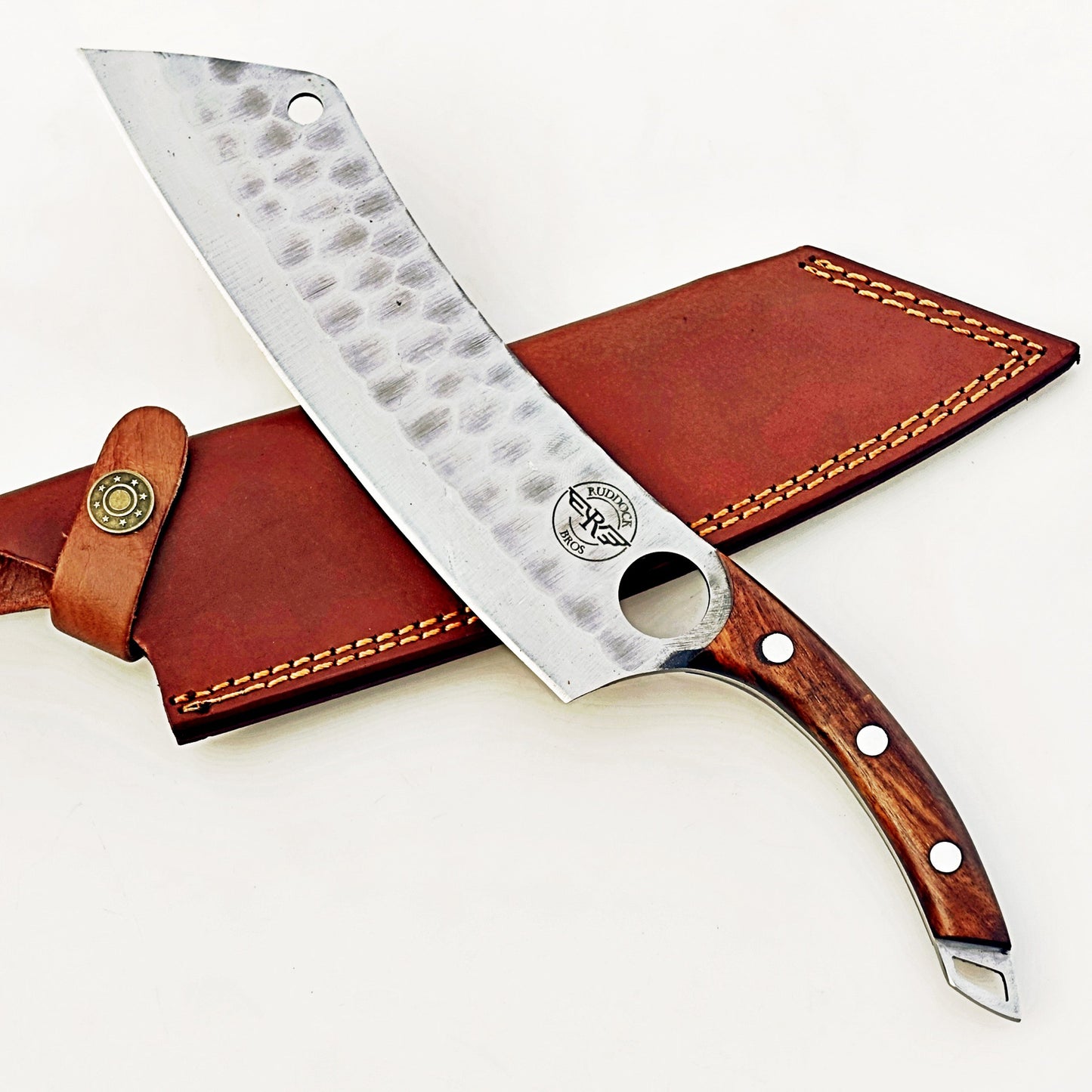 Rosewood Cleaver - Stainless Steel