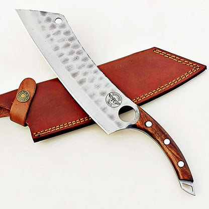 Rosewood Cleaver - Stainless Steel