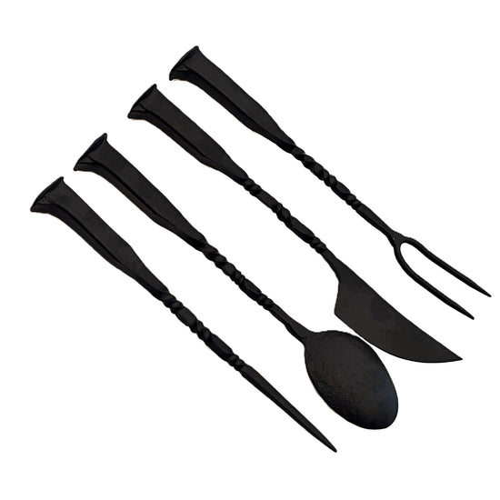 The Pinnacle Rustic Charcuterie Set - Carbon Black - 4 Piece