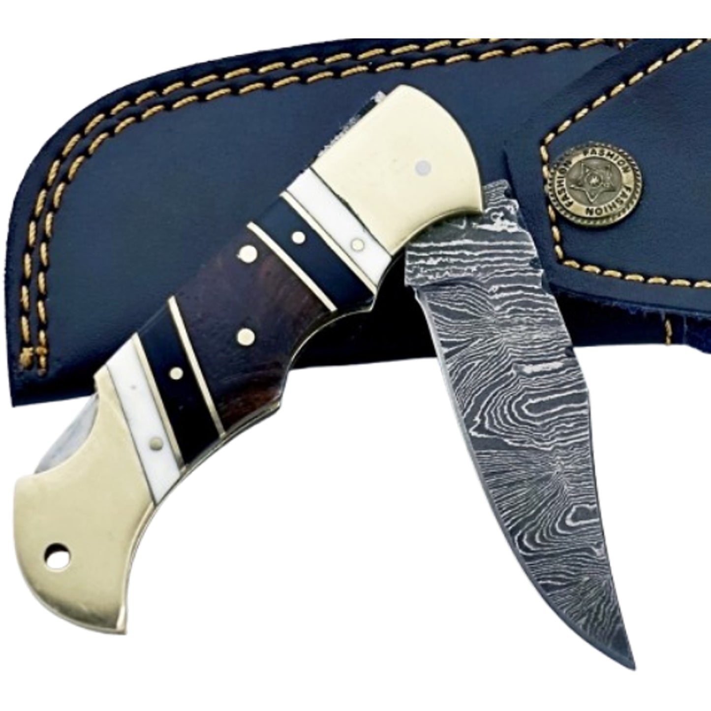 The Gentleman Folding Knife - Damascus Steel