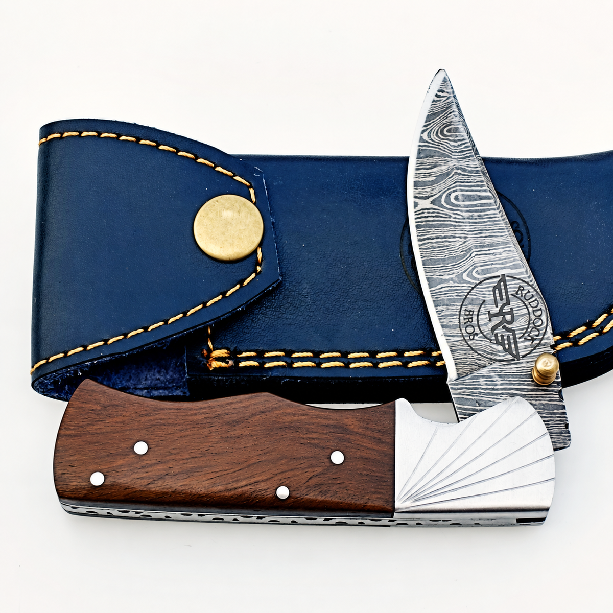 Wally Folding Knife Damascus – Premium Sharp EDC Pocket Blades