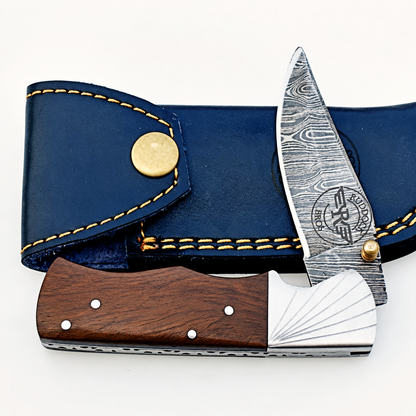 Wally Folding Knife Damascus – Premium Sharp EDC Pocket Blades