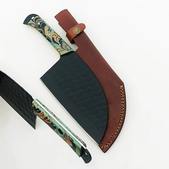 The Native Serbian Cleaver - Blackened Steel