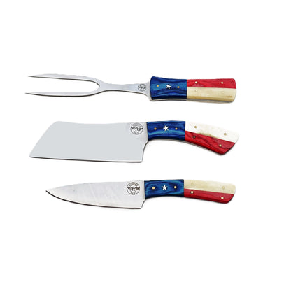 Lone Star Carving Set - Stainless Steel - 12"