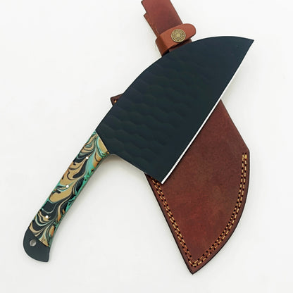The Native Serbian Cleaver - Blackened Steel