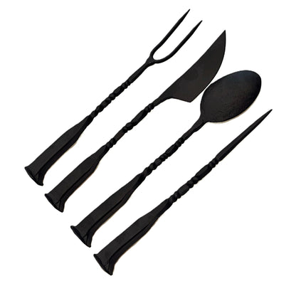 The Pinnacle Rustic Charcuterie Set - Carbon Black - 4 Piece