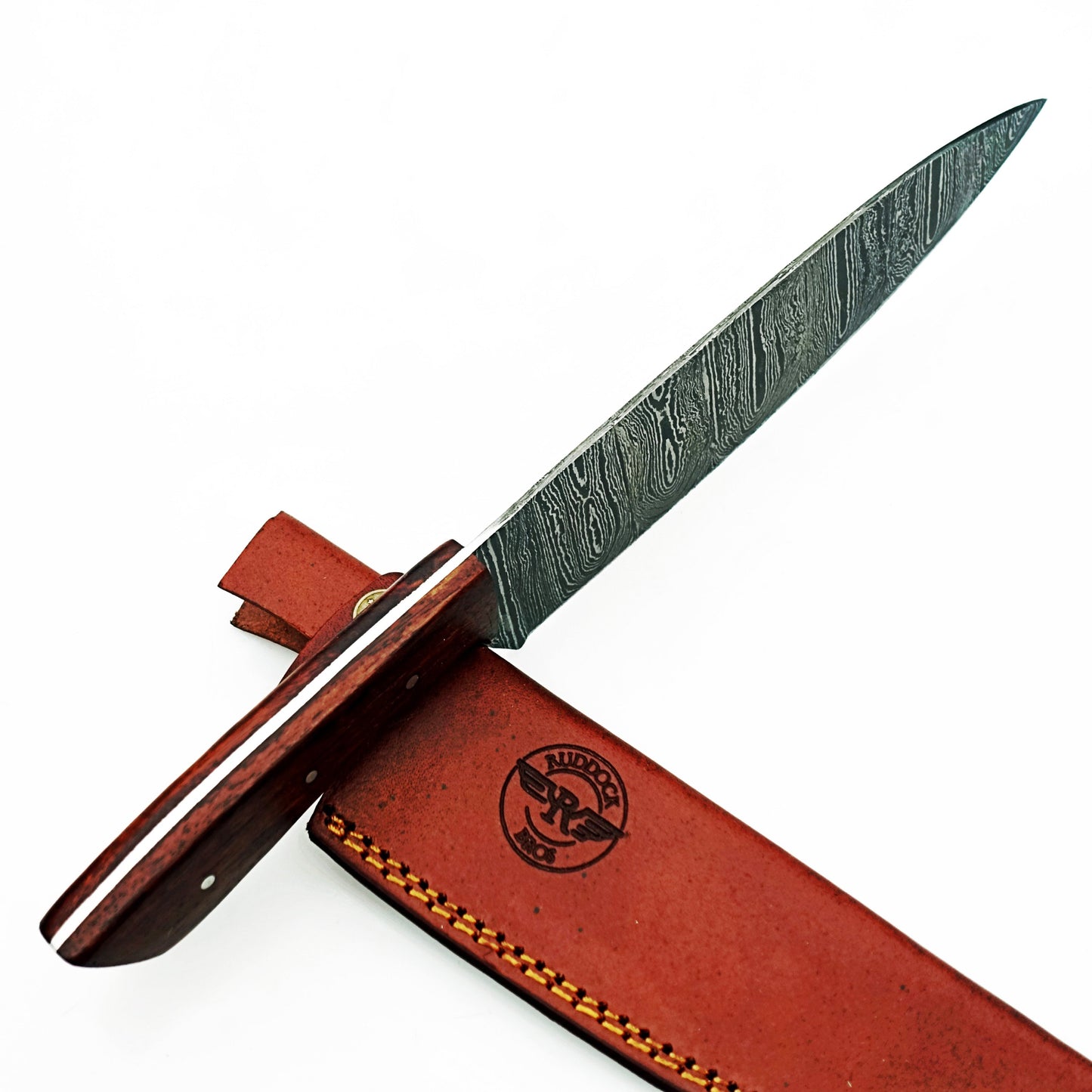 Rosewood Chef Knife - Damascus Steel - 12"