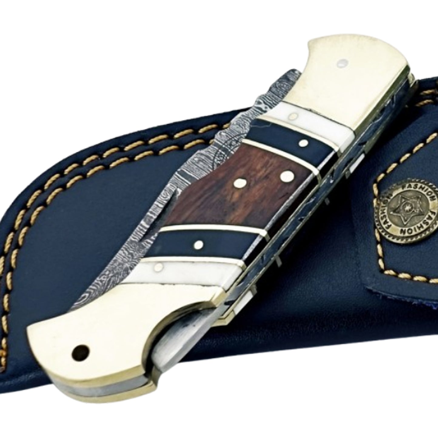 The Gentleman Folding Knife - Damascus Steel