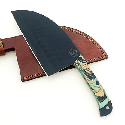 The Native Serbian Cleaver - Blackened Steel