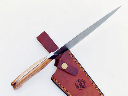 Olive wood Chef Knife - Stainless Steel - 12"