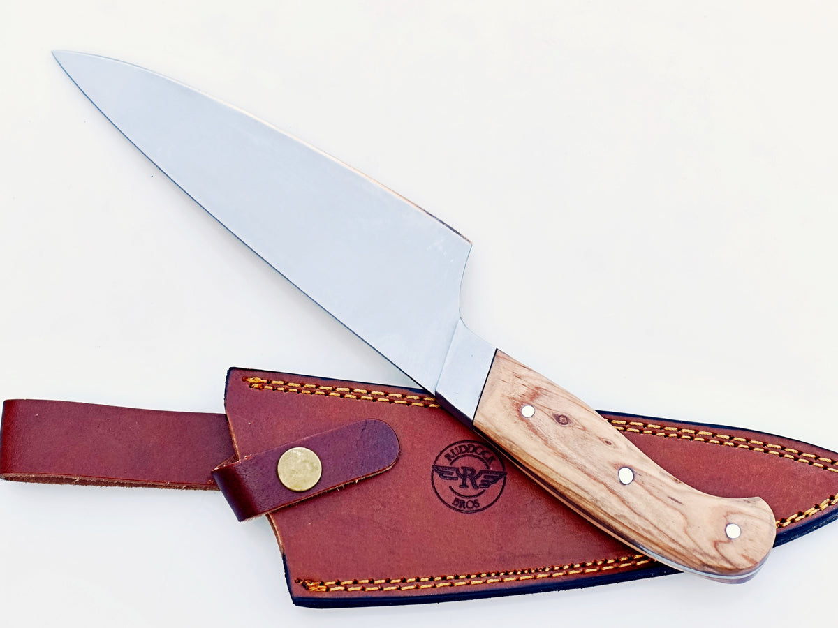 Olive wood Chef Knife - Stainless Steel - 12"