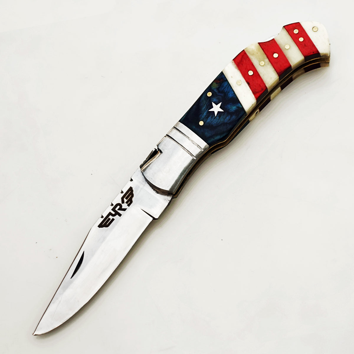 The Patriot Folding Knife -  Stainless Steel
