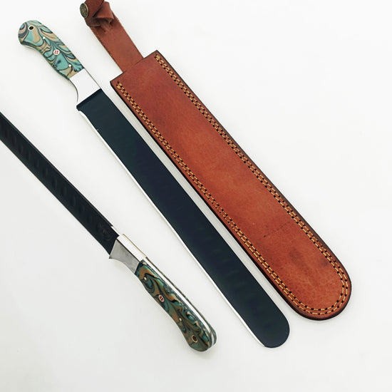 The Native Brisket Knife - Blackened Steel - 17" Overall Length
