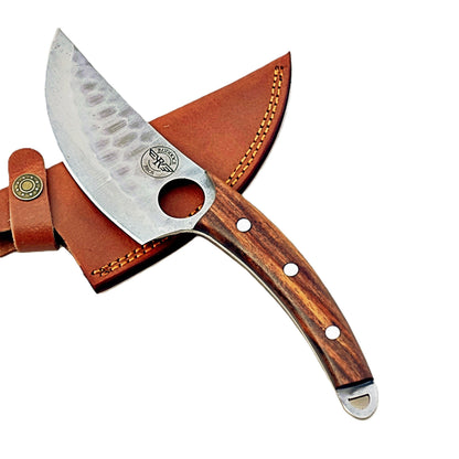 Rosewood Paring Knife - Fixed Blade - Stainless Steel