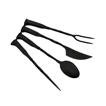 The Pinnacle Rustic Charcuterie Set - Carbon Black - 4 Piece