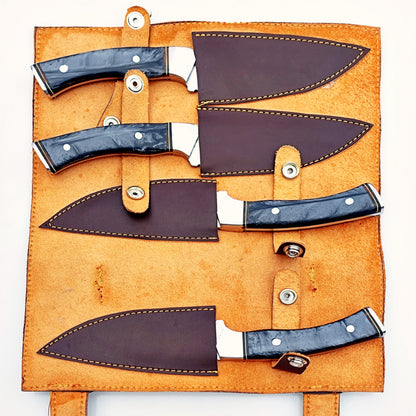 The Onyx Steak Knife 4 Piece Set - Stainless Steel - 9"