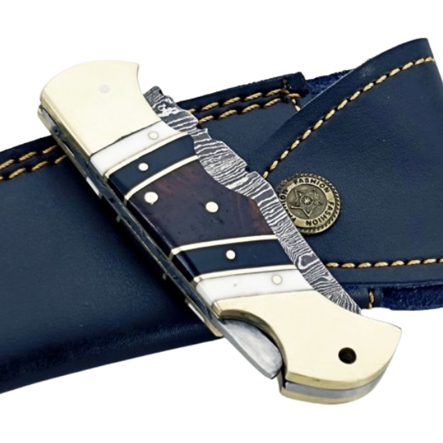 The Gentleman Folding Knife - Damascus Steel