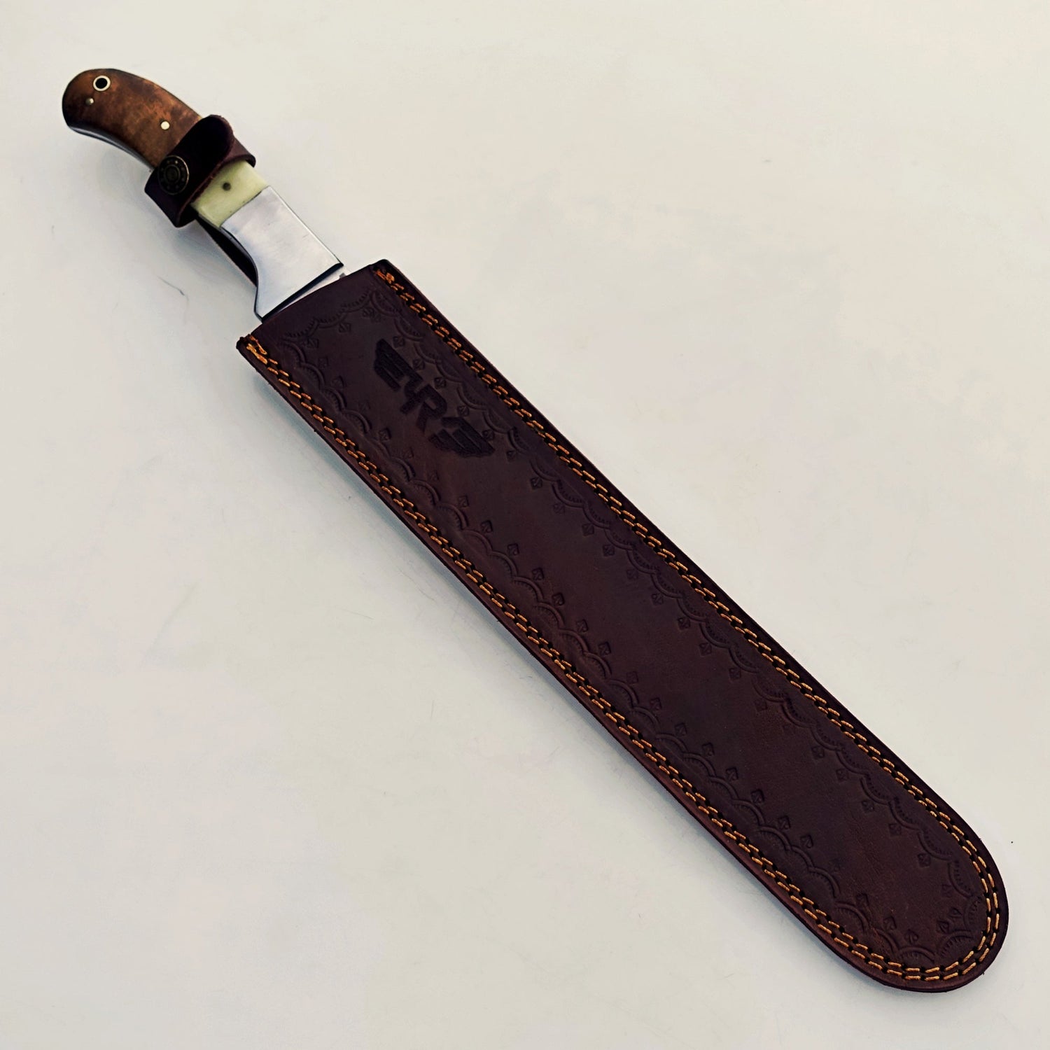 Ruddock Bros Brisket Knife with hardwood handle 19" overall Ruddock El Paso Texas
