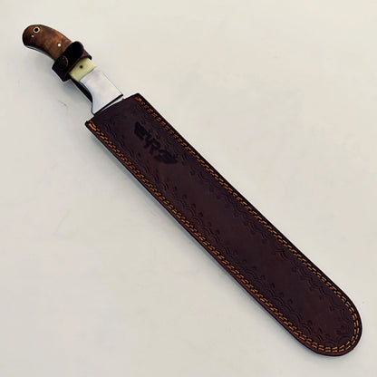 Ruddock Bros Brisket Knife with hardwood handle 19" overall Ruddock El Paso Texas