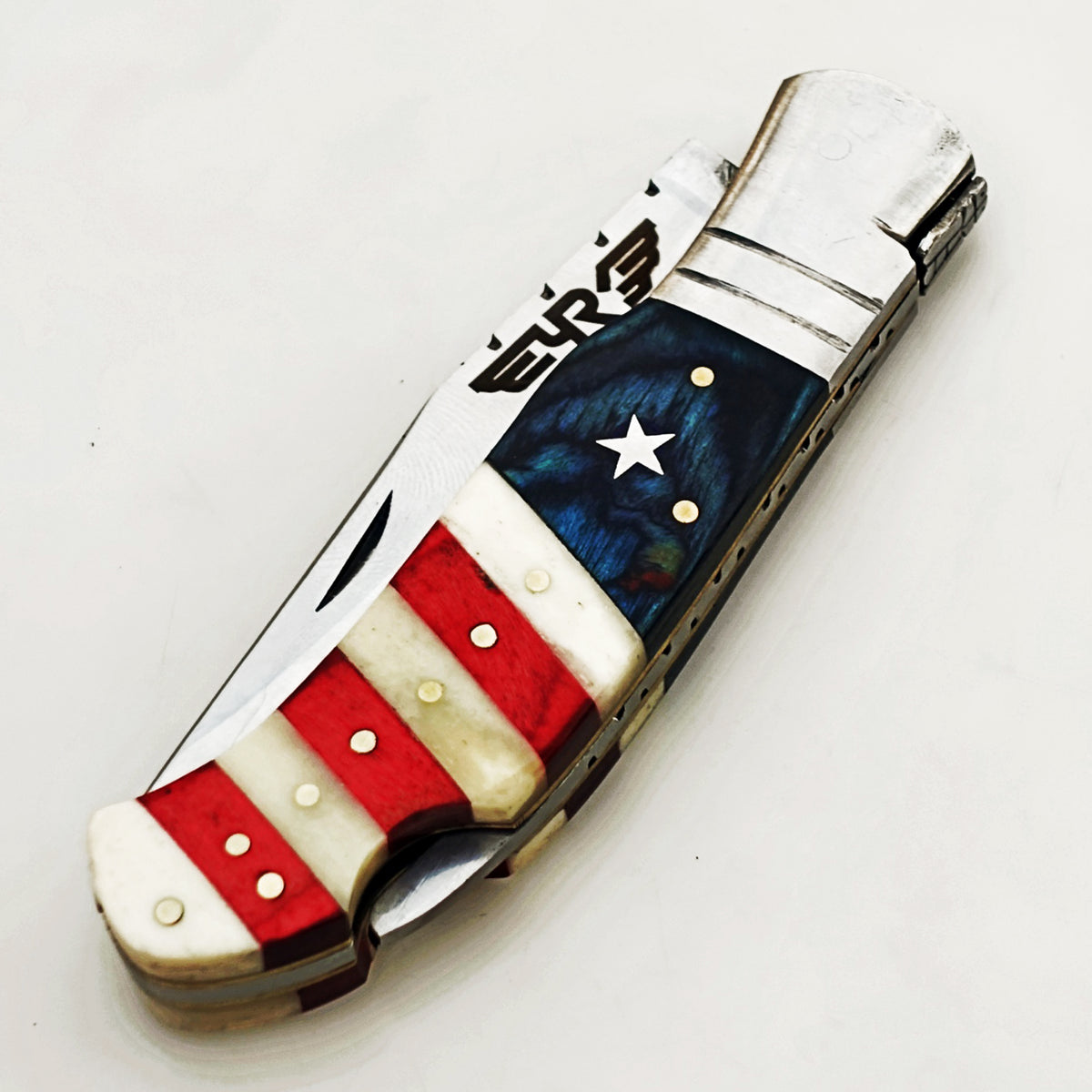 The Patriot Folding Knife -  Stainless Steel