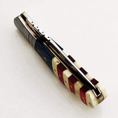 The Patriot Folding Knife -  Stainless Steel