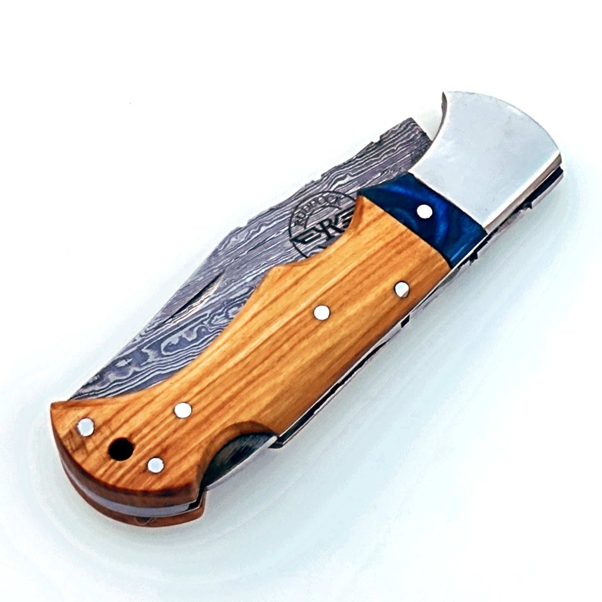 Damascus Steel Folding Knife – Durable & Secure Locking Blade