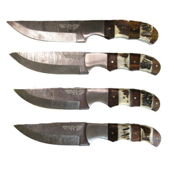 Balboa Steak Knife 4 Piece Set - Damascus Steel - 9"